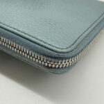 Tods Wallet Blue Leather with Silver Hardware #RERL-5 - Image 14