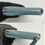 Tods Wallet Blue Leather with Silver Hardware #RERL-5 - Image 6