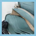 Tods Wallet Blue Leather with Silver Hardware #RERL-5 - Image 25