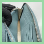 Tods Wallet Blue Leather with Silver Hardware #RERL-5 - Image 28