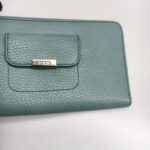 Tods Wallet Blue Leather with Silver Hardware #RERL-5 - Image 3