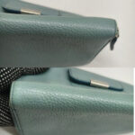 Tods Wallet Blue Leather with Silver Hardware #RERL-5 - Image 9