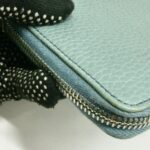 Tods Wallet Blue Leather with Silver Hardware #RERL-5 - Image 11