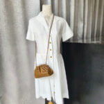 Bottega Veneta Mini Pouch Clutch/Crossbody Bag Brown Leather with Gold Hardware #RLUS-1 - Image 30