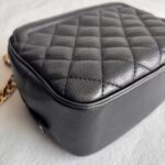 Chanel CC Vanity Case Black Calf Leather with Gold Hardware #RLKK-2 - Image 14