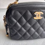Chanel CC Vanity Case Black Calf Leather with Gold Hardware #RLKK-2 - Image 3