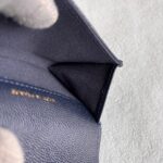 Chanel Card Holder Navy Blue Grained Calfskin with Silver Hardware #RLCR-5 - Image 16