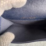 Chanel Card Holder Navy Blue Grained Calfskin with Silver Hardware #RLCR-5 - Image 18