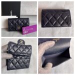 Chanel Card Holder Navy Blue Grained Calfskin with Silver Hardware #RLCR-5 - Image 2