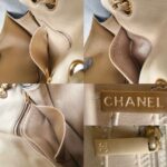 Chanel Vintage Flap Black/beige Calfskin with Patent Leather and Gold Hardware #RECE-3 - Image 25