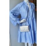 Chanel WOC Wallet On Chain Metallic Silver Lambskin with Silver Hardware #RLKO-2 - Image 30