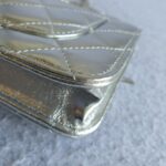 Chanel WOC Wallet On Chain Metallic Silver Lambskin with Silver Hardware #RLKO-2 - Image 12