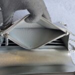 Chanel WOC Wallet On Chain Metallic Silver Lambskin with Silver Hardware #RLKO-2 - Image 23