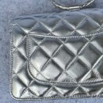Chanel WOC Wallet On Chain Metallic Silver Lambskin with Silver Hardware #RLKO-2 - Image 5