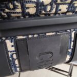 Dior Travel Suitcase Medium Grey/Black Oblique Jacquard Canvas with Leather and Black Hardware #RLLT-6 - Image 15