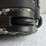 Dior Travel Suitcase Medium Grey/Black Oblique Jacquard Canvas with Leather and Black Hardware #RLLT-6 - Image 22