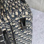 Dior Travel Suitcase Medium Grey/Black Oblique Jacquard Canvas with Leather and Black Hardware #RLLT-6 - Image 20