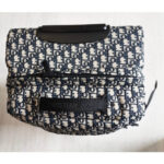 Dior Travel Suitcase Medium Grey/Black Oblique Jacquard Canvas with Leather and Black Hardware #RLLT-6 - Image 12