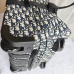 Dior Travel Suitcase Medium Grey/Black Oblique Jacquard Canvas with Leather and Black Hardware #RLLT-6 - Image 17