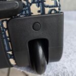 Dior Travel Suitcase Medium Grey/Black Oblique Jacquard Canvas with Leather and Black Hardware #RLLT-6 - Image 26