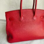 Hermes Birkin 35cm Red Clemence Leather with Gold Plated Hardware #RLUK-1 - Image 6