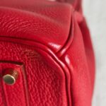 Hermes Birkin 35cm Red Clemence Leather with Gold Plated Hardware #RLUK-1 - Image 14