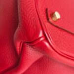 Hermes Birkin 35cm Red Clemence Leather with Gold Plated Hardware #RLUK-1 - Image 15