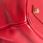 Hermes Birkin 35cm Red Clemence Leather with Gold Plated Hardware #RLUK-1 - Image 17