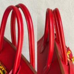 Hermes Birkin 35cm Red Clemence Leather with Gold Plated Hardware #RLUK-1 - Image 27