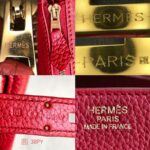 Hermes Birkin 35cm Red Clemence Leather with Gold Plated Hardware #RLUK-1 - Image 28