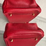 Hermes Birkin 35cm Red Clemence Leather with Gold Plated Hardware #RLUK-1 - Image 19