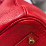 Hermes Birkin 35cm Red Clemence Leather with Gold Plated Hardware #RLUK-1 - Image 18