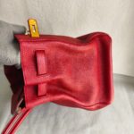 Hermes Birkin 35cm Red Clemence Leather with Gold Plated Hardware #RLUK-1 - Image 11