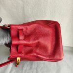Hermes Birkin 35cm Red Clemence Leather with Gold Plated Hardware #RLUK-1 - Image 10
