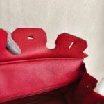 Hermes Birkin 35cm Red Clemence Leather with Gold Plated Hardware #RLUK-1 - Image 34