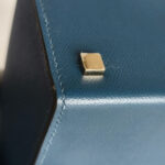 Hermes Cinhetic 18 Deep Blue Veau Madame with Palladium/Gold Plated Hardware #RERC-4 - Image 11