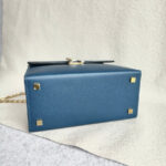 Hermes Cinhetic 18 Deep Blue Veau Madame with Palladium/Gold Plated Hardware #RERC-4 - Image 8