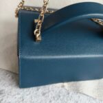 Hermes Cinhetic 18 Deep Blue Veau Madame with Palladium/Gold Plated Hardware #RERC-4 - Image 13