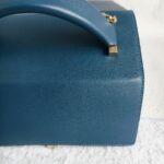 Hermes Cinhetic 18 Deep Blue Veau Madame with Palladium/Gold Plated Hardware #RERC-4 - Image 14