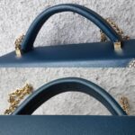 Hermes Cinhetic 18 Deep Blue Veau Madame with Palladium/Gold Plated Hardware #RERC-4 - Image 18