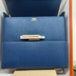 Hermes Cinhetic 18 Deep Blue Veau Madame with Palladium/Gold Plated Hardware #RERC-4 - Image 4
