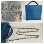 Hermes Cinhetic 18 Deep Blue Veau Madame with Palladium/Gold Plated Hardware #RERC-4 - Image 5