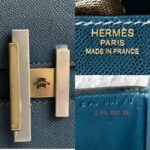 Hermes Cinhetic 18 Deep Blue Veau Madame with Palladium/Gold Plated Hardware #RERC-4 - Image 17