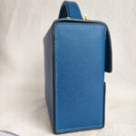 Hermes Cinhetic 18 Deep Blue Veau Madame with Palladium/Gold Plated Hardware #RERC-4 - Image 7