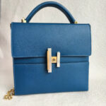 Hermes Cinhetic 18 Deep Blue Veau Madame with Palladium/Gold Plated Hardware #RERC-4 - Image 3