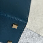 Hermes Cinhetic 18 Deep Blue Veau Madame with Palladium/Gold Plated Hardware #RERC-4 - Image 9