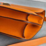 Hermes Constance 24cm III Apricot Evercolor Leather with Palladium Hardware Bag #RLCL-1 - Image 11