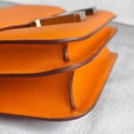 Hermes Constance 24cm III Apricot Evercolor Leather with Palladium Hardware Bag #RLCL-1 - Image 12