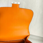 Hermes Constance 24cm III Apricot Evercolor Leather with Palladium Hardware Bag #RLCL-1 - Image 17