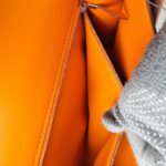 Hermes Constance 24cm III Apricot Evercolor Leather with Palladium Hardware Bag #RLCL-1 - Image 22